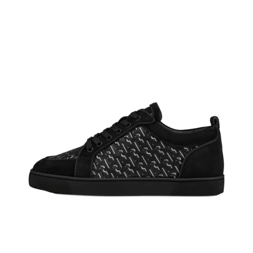 Christian Louboutin Skateboard Shoes Men Low-Top Black