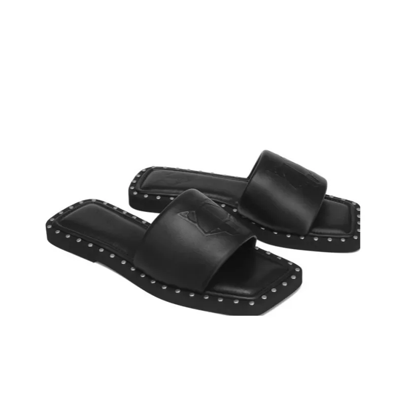 Naked Wolfe Slip-Resistant Slide Slippers Women's Black-1