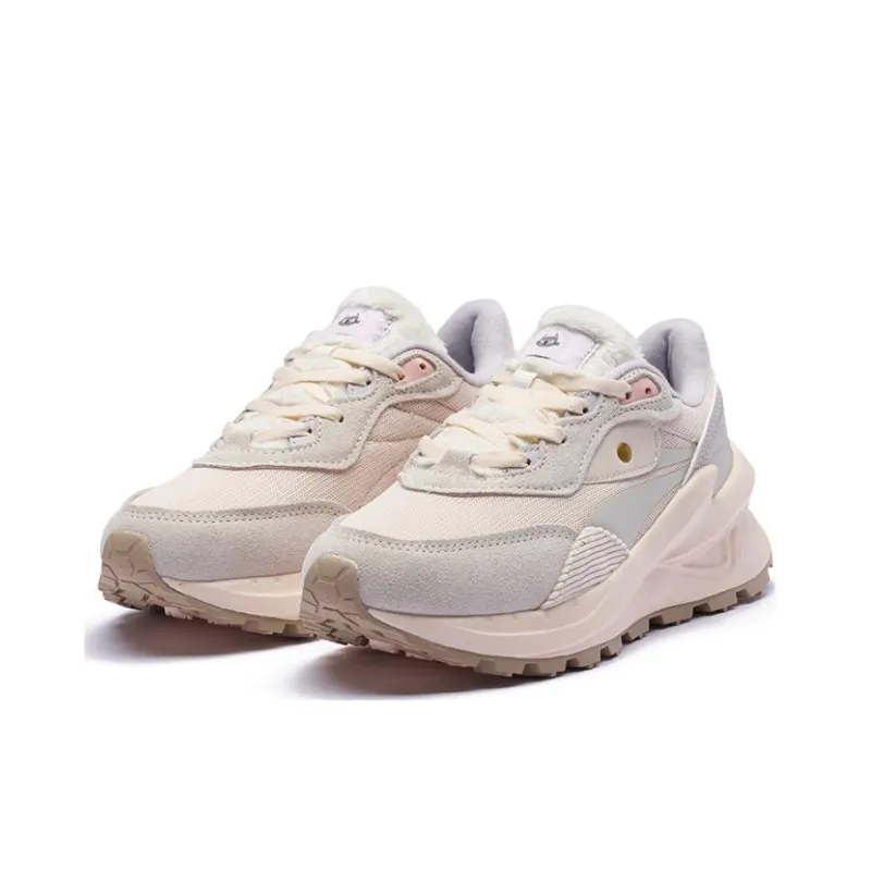361° Slip Resistant, Abrasion Resistant, Thermal Low Top Sports Casual Shoes Women's Beige Pink-2