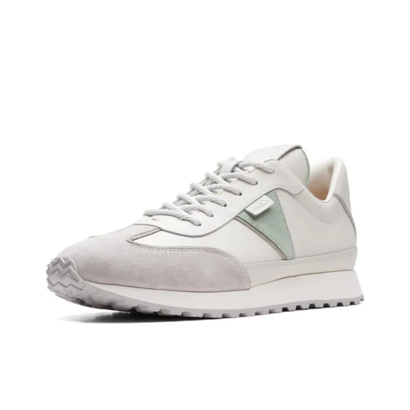 Clarks Slip-Resistant Low-Top German Army Trainers Women's Mint Green-0