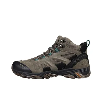 HUMTTO Shock Absorbers With Slip Resistant And Abrasion Resistant Properties High Top Outdoor Shoes Khaki