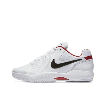Nike Air Zoom Resistance Cushioning Anti-Slip And Wear-Resistant Low-Top Tennis Shoes White Black Red