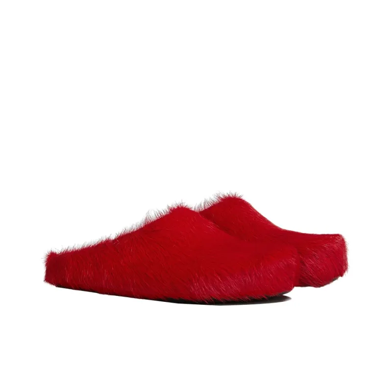 MARNI Round Toe Slip On Slippers-2