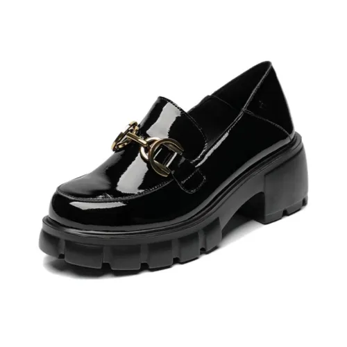 Spider King Loafers 5.9cm Women's Black