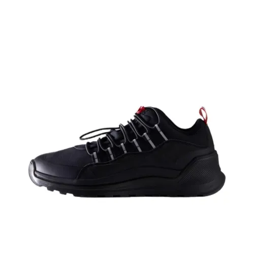HUNTER Shock Absorbers With Slip Resistant Features Low Top Mountaineering & Hiking Shoes Men's Black