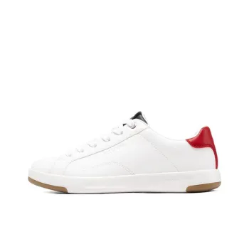Skechers C-Lites Non-slip Lightweight Low-Top Casual Shoes Women's White Red