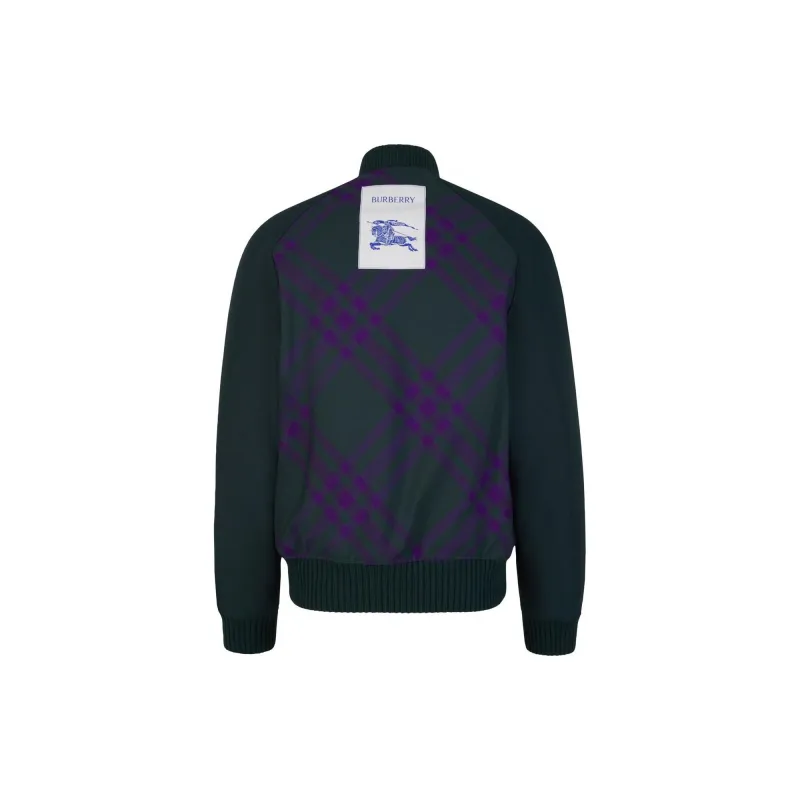 Burberry Checked Zipped Reversible Bomber Jacket-3
