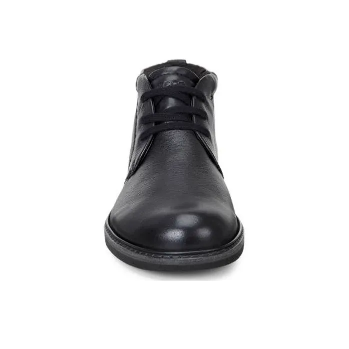 Ecco Dress Shoes Men Mid Top Black-3