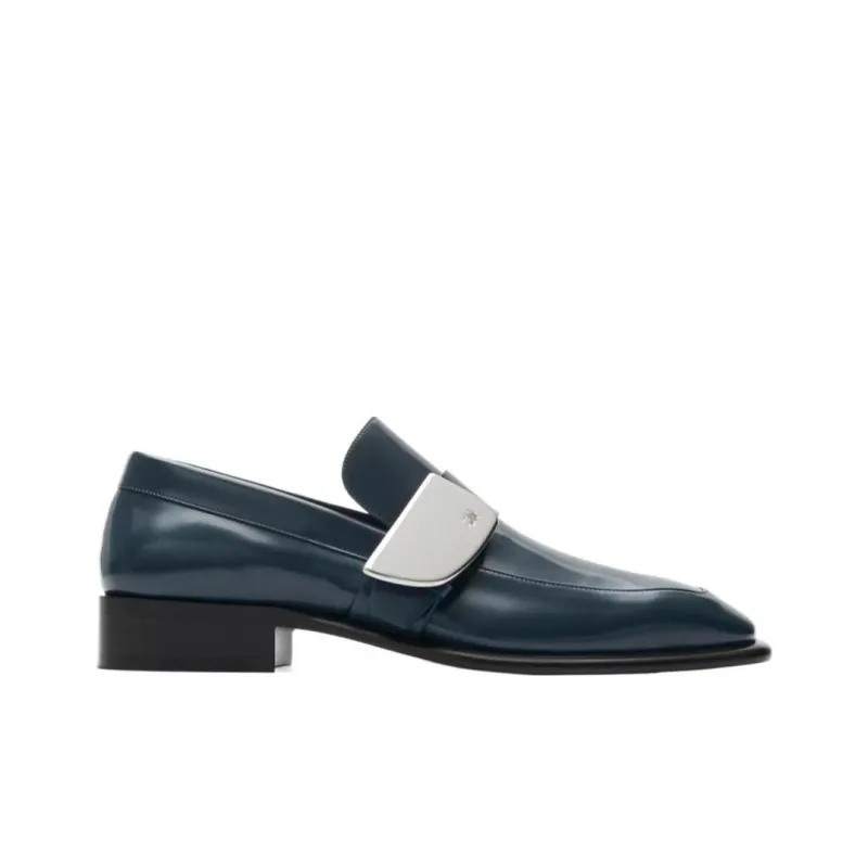 Burberry Shield Leather Loafers-1