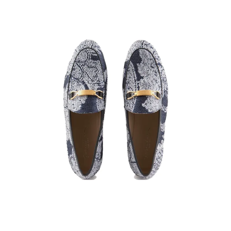 EMPORIO ARMANI Loafers Women's White Blue-2