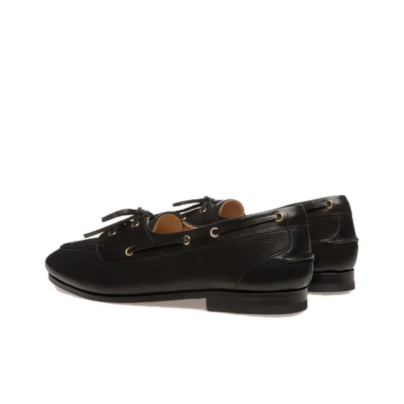 BALLY Plume Derby In Leather Wide Foot Morphology-4
