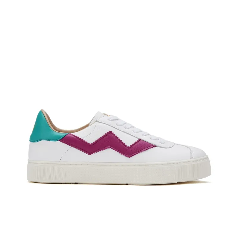 Stuart Weitzman/SW Daryl Adley Low Top Stylish Skateboarding Shoes Women's White-1