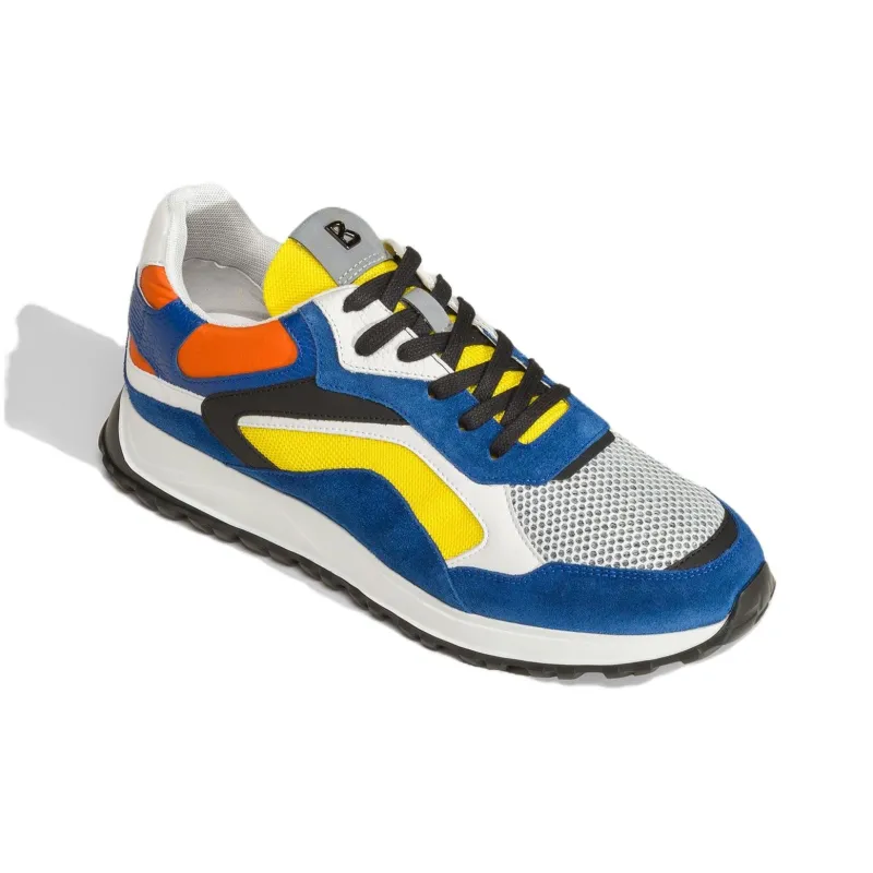 BOGNER Low Top Sports Casual Shoes Men's Blue Yellow Orange-2