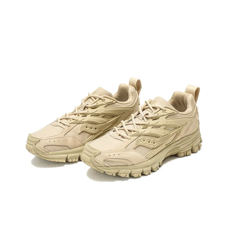 Saucony Cohesion Armor Wear resistant And Lightweight Low Top Running Shoes Unisex Sand Special Gift Box-2