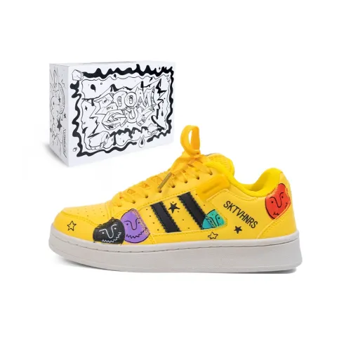 BOOM GUY Skateboard Shoes Unisex Low-Top Yellow/Black