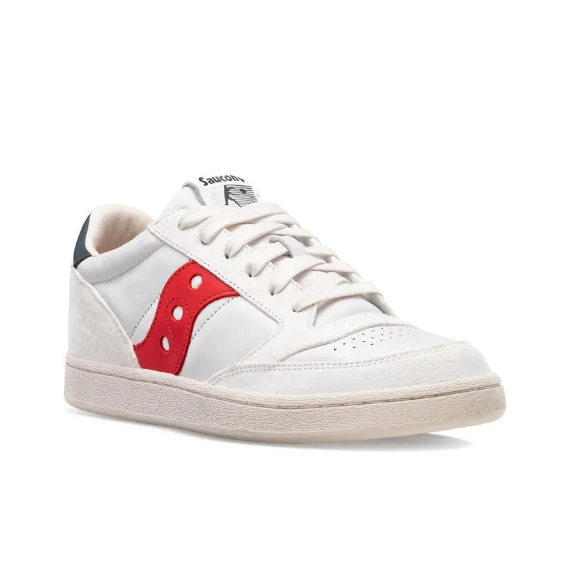 Saucony Jazz Court Premium White Red-2