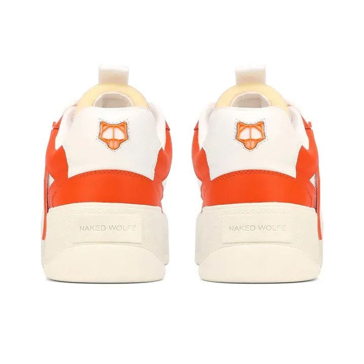Naked Wolfe Kosa Stylish Skateboarding Shoes Men's White Orange-4