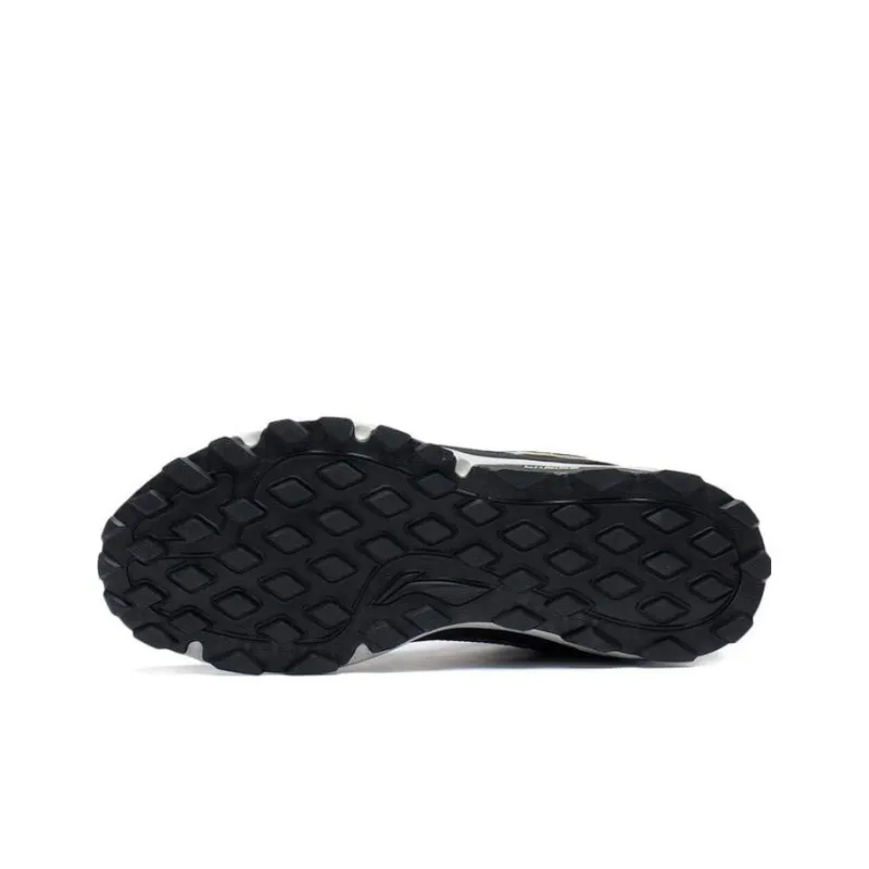 LiNing Slip Resistant, Abrasion Resistant, Reflective High Top Running Shoes Men's Black Gray-3