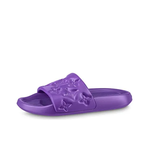 LOUIS VUITTON Waterfront Slide Slippers Men's Purple