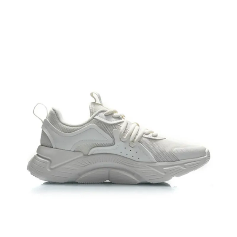 LiNing Non-slip Lightweight Low-Top Running Shoes Women's White-1