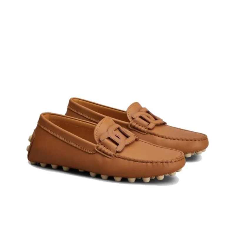 TOD'S Gommino Chain Motif Slip-On Loafers Women's-2