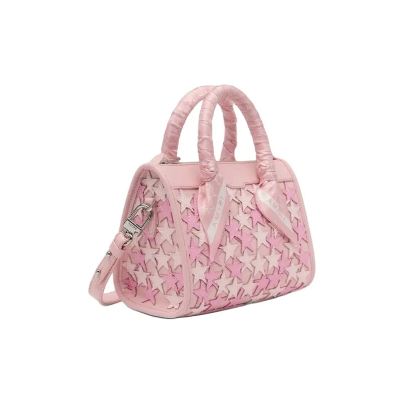 AMIRI Leather Shoulder Bag Crossbody Bag Handbag Women's Pink-1