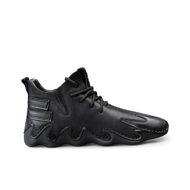 BECK Men's Casual Shoes Men Low Top Black/Khaki-5