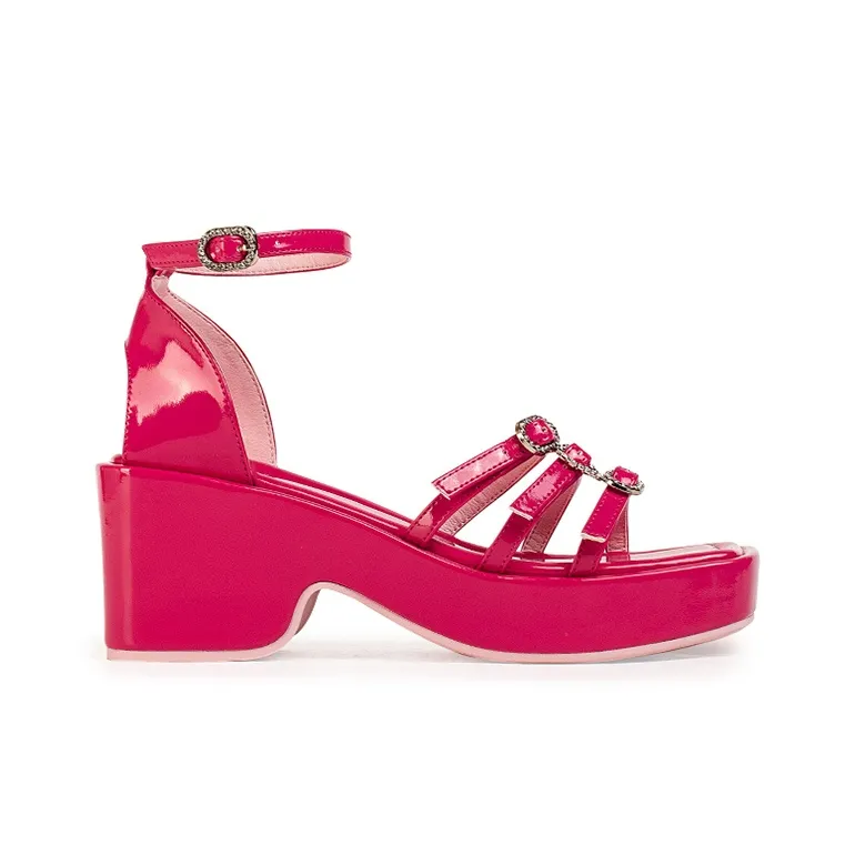 Wonderful Couple One Strap Sandals 7cm Women's-10