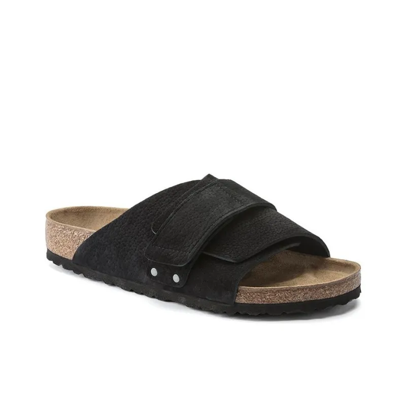 Birkenstock Kyoto Nubuck Sandals 'Desert Buck Black'-1