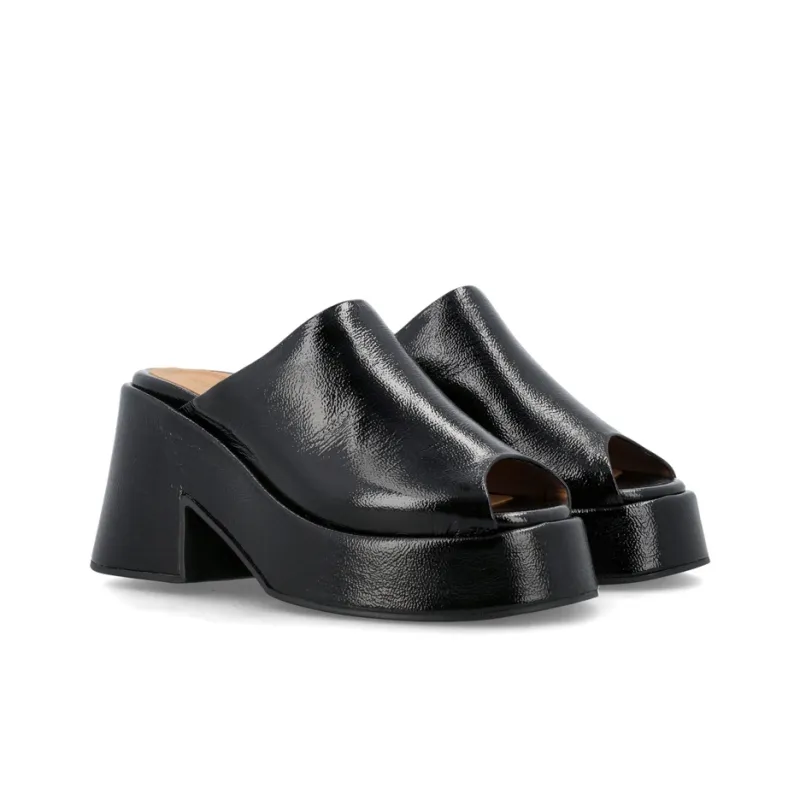 GANNI 95mm Leather Sandals-2