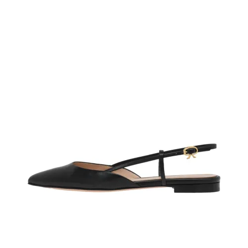 GIANVITO ROSSI Square-toe Slingback Ballerina Shoes