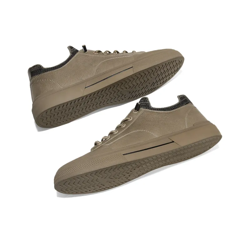 JOSEPH ABBOUD Low-Top Skateboard Shoes Men's Khaki-3