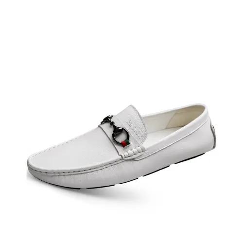 Reivantix Gommino Loafers Unisex White