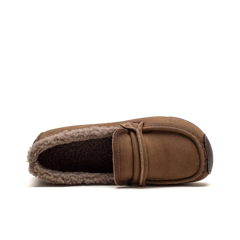 Yao Qia Loafers Women's Khaki/Coffee-3