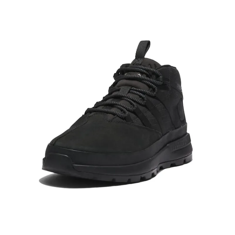 Timberland Euro Trekker Anti-Slip Wear-Resistant Mid-Top Outdoor Shoes Black-2
