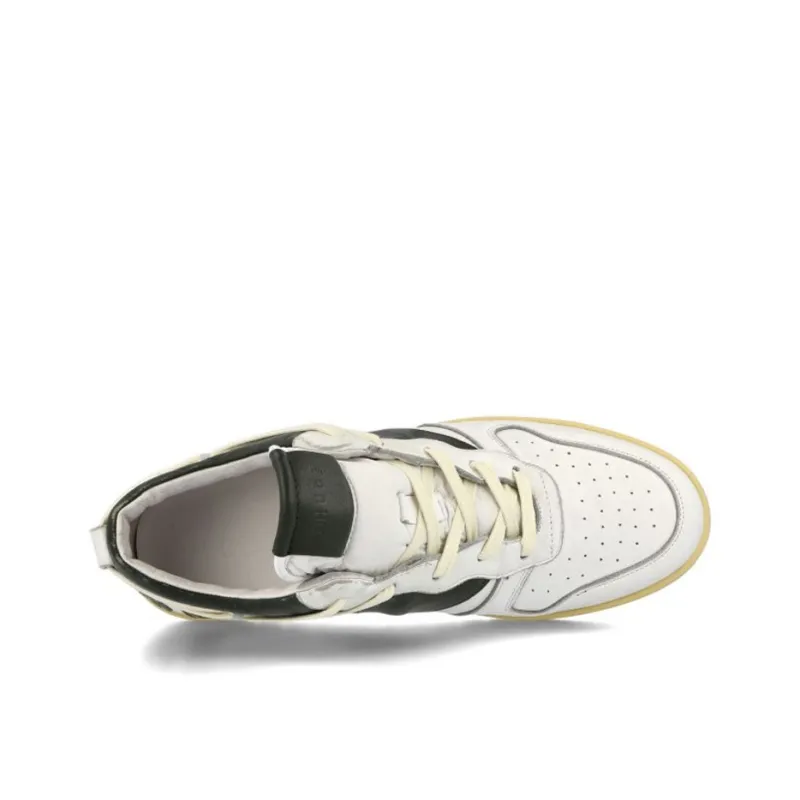 RHUDE Stylish Skateboarding Shoes Men's White Green-4