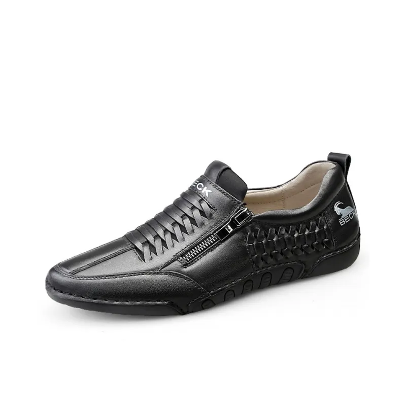 BECK Men's Casual Shoes Men Low Top Black/White-1