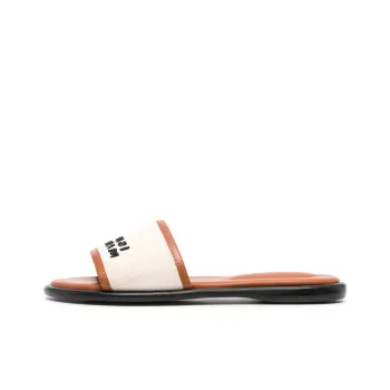 ISABEL MARANT Logo Print Strap Slides