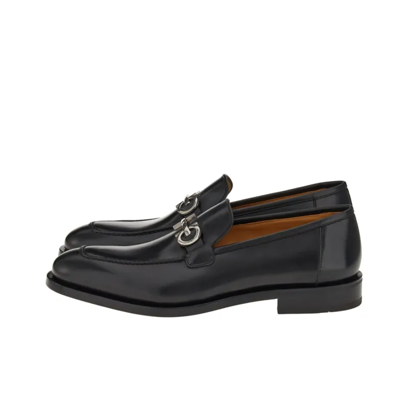 FERRAGAMO GUSTAV Mokasin Shoes Men's Black-1