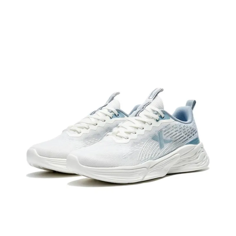 XTEP Anti-Slip Wear-Resistant Breathable Lightweight Low-Top Running Shoes Men's Light Gray Blue-1