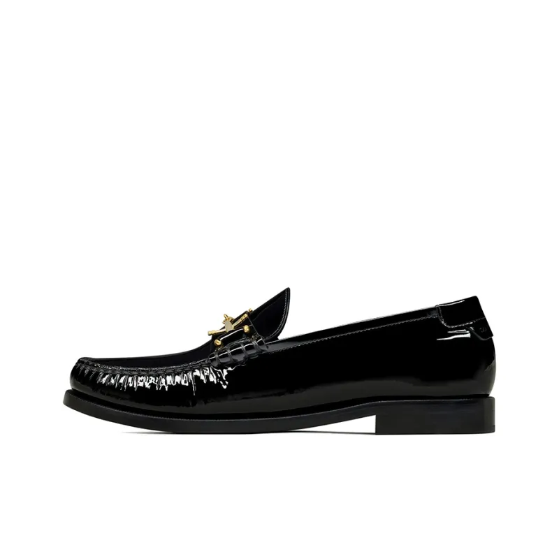 SAINT LAURENT Le Loafer Penny Slippers-0