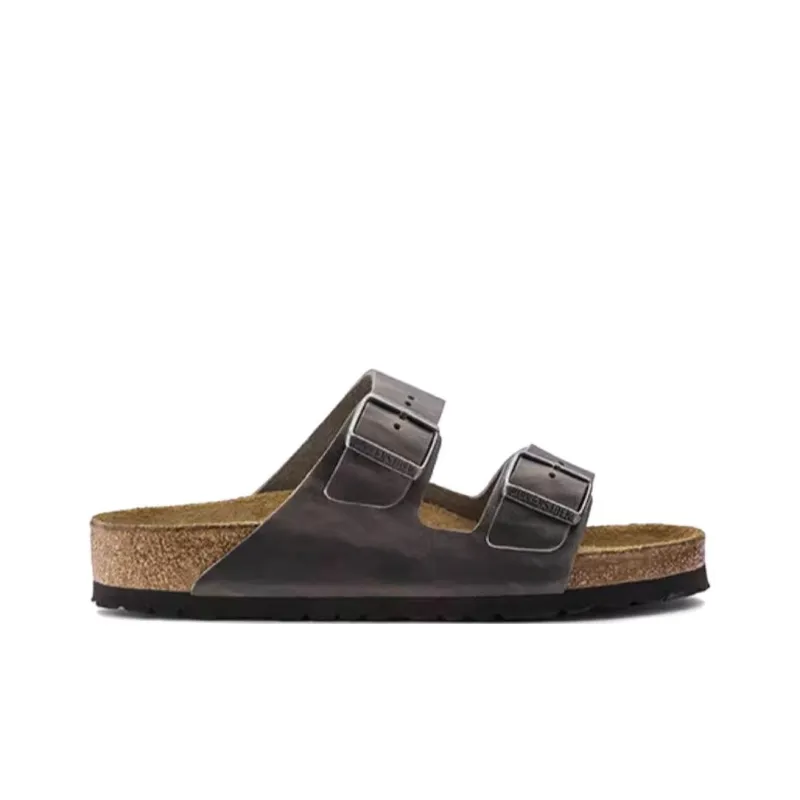 Birkenstock Slide Slippers Unisex Iron Gray Regular-1