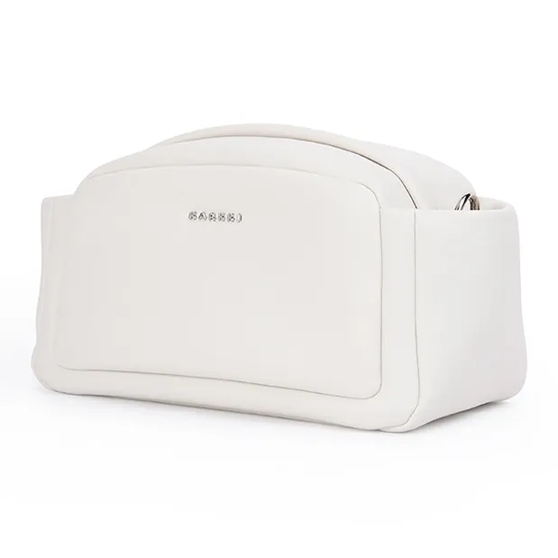 Karkki Leather Crossbody Bag, Shoulder Bag Women's White-2