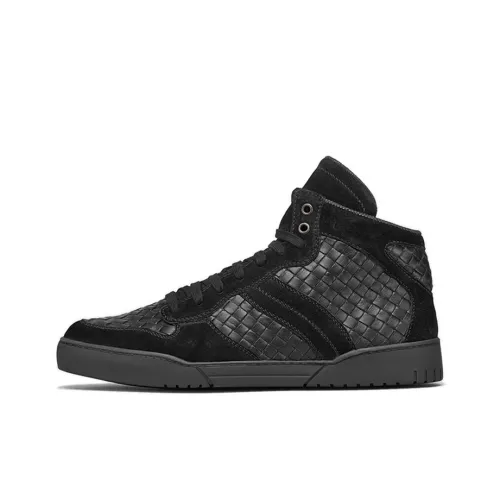 Bottega Veneta Stylish Skateboarding Shoes Men's Black