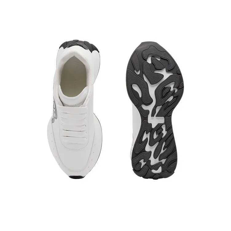 Alexander McQueen Sprint Runner White Black Women's-4