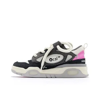 ANN ANDELMAN x Ocai 001 Denim Black Slip Resistant Height Increasing Low Top Skateboard Shoes Unisex Black