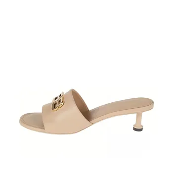 Balenciaga Groupie Quick Dry Slide Slippers Women's Beige