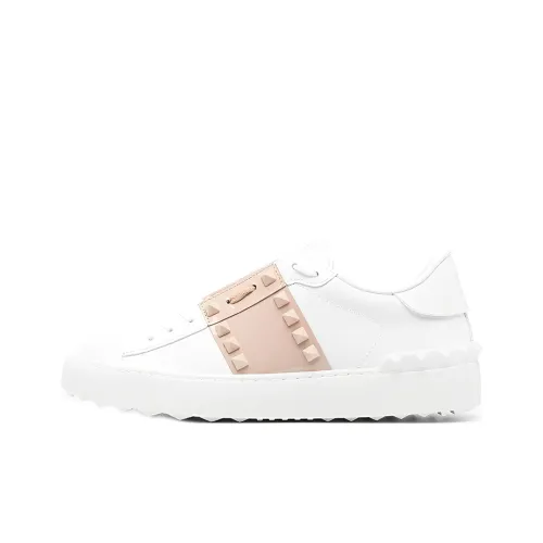 Valentino ROCKSTUD UNTITLED GARAVANI Low Top Skateboard Shoes Women's White