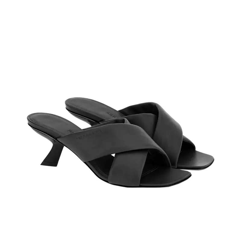 FERRAGAMO Crossover-strap Lambskin Mules-2