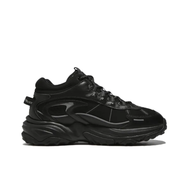 FILA Explorer Rock Blunt Cushioning Anti-Slip And Wear-Resistant Low-Top Casual Shoes Unisex Black Korean Style-1